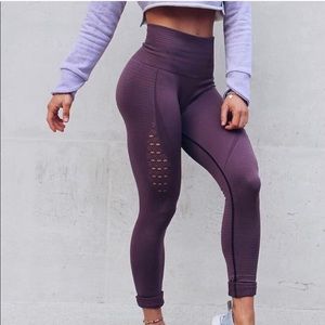Gymshark Energy Seamless Leggings in Purple Wash